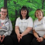 Photo of Gwennie's Getaways member of staff and 2 Volunteers