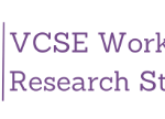 Colourful circular logo with the words 'VCSE Workforce Research Study'