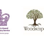 Woodscape Logo and King's Award for Voluntary Service Award