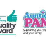 quality award logo and auntie pams logo