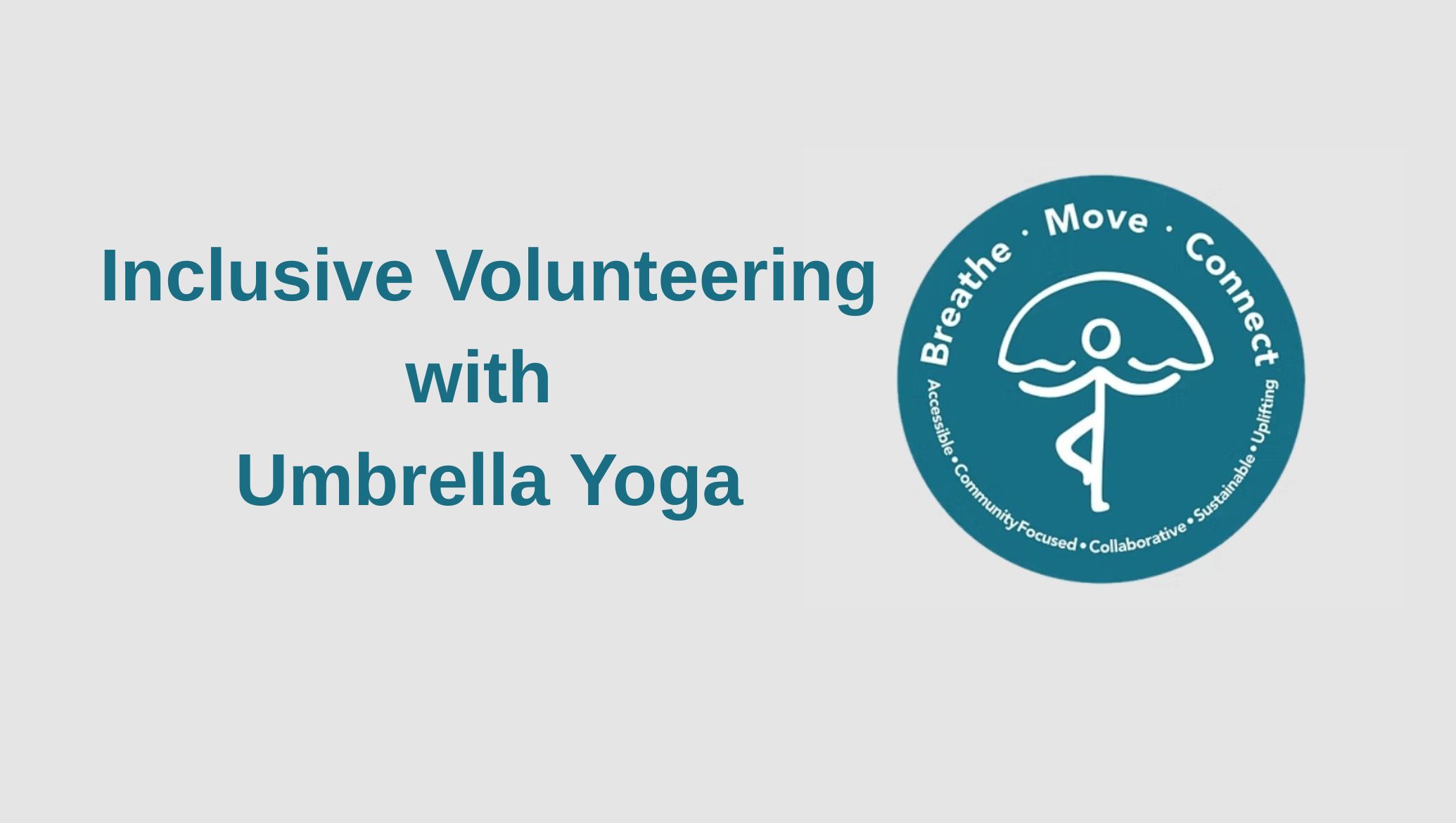 inclusive volunteering with Umbrella Yoga